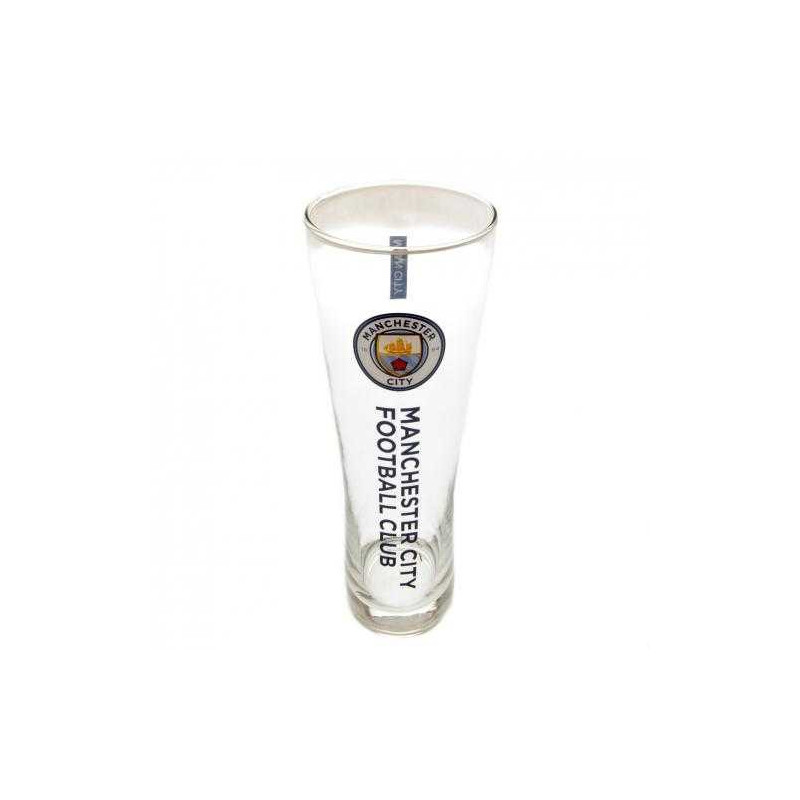 Manchester City F.C. Pilsglas - Logo farbig - Bierglas Glas
