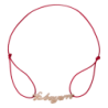 FC Bayern München Damen Armband - Kordel rot - Band mit Anhänger FCB