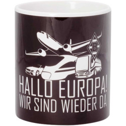 Borussia Mönchengladbach Tasse - Hallo Europa - Kaffeetasse |Becher | Kaffeepott BMG