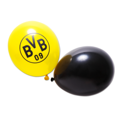 Borussia Dortmund Luftballons 10er-Set Ballon schwarz-gelb Logo BVB 09