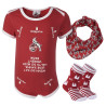 1. FC Köln Baby Geschenkbox Rot - Body, Söckchen, Halstuch | Geschenkset - Gr. 50/56 bis 74/80