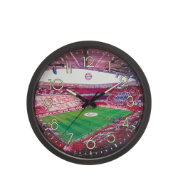 FC Bayern München Wanduhr - Allianz Arena - nachtleuchtend Uhr FCB