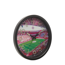 FC Bayern München Wanduhr - Allianz Arena - nachtleuchtend Uhr FCB