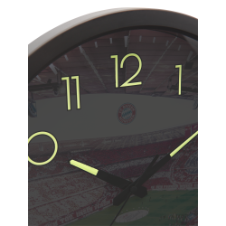 FC Bayern München Wanduhr - Allianz Arena - nachtleuchtend Uhr FCB