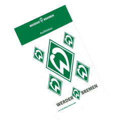 SV Werder Bremen Aufkleberkarte - Raute grün - Aufkleber 6-teilig Sticker