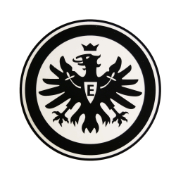 Eintracht Frankfurt Aufkleber -  Logo schwarz - Sticker Ø 9 cm |  Autoaufkleber SGE