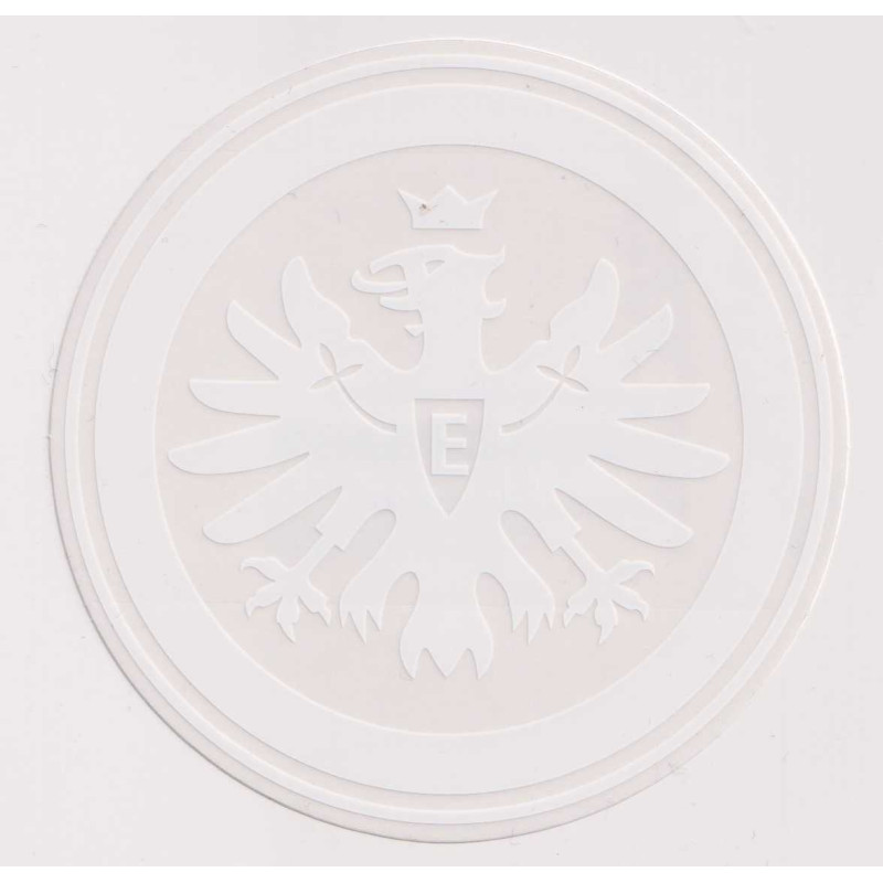 Eintracht Frankfurt Aufkleber - Logo  weiß - Sticker | Ø 9cm | Autoaufkleber | SGE