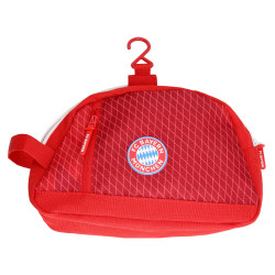 FC Bayern München Kulturbeutel - Logo Badge Rubber - rot | Waschtasche | FCB