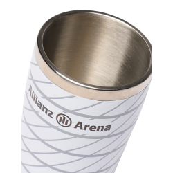FC Bayern München Thermobecher - Allianz Arena - weiß Kaffee Becher Isolierbecher Mug Coffee to go FCB