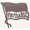 Hertha BSC Berlin Aufkleber - Fahne transparent -  mittel Sticker 8 x 8 cm HBSCB