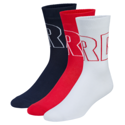 RB Leipzig Socken - Dynamic - 3er Set rot-weiß-dunkelblau RBL - Gr. 35-38 bis 43-46