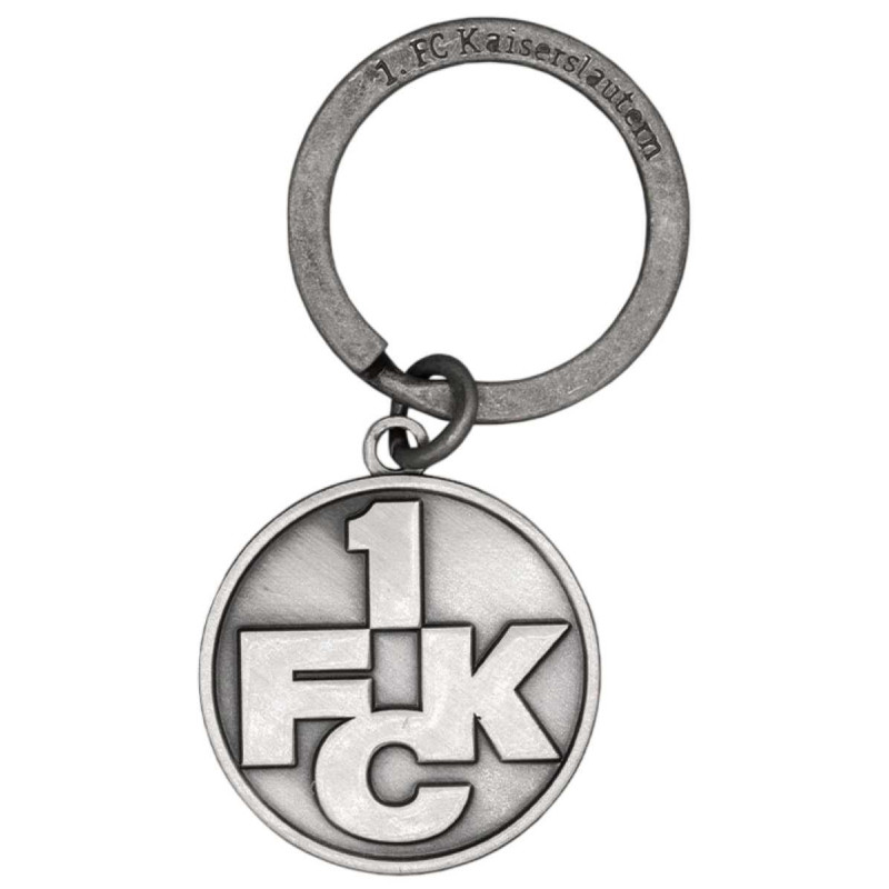 1. FC Kaiserslautern Schlüsselanhänger - Logo antik - Metall | Altsilber | Anhänger FCK