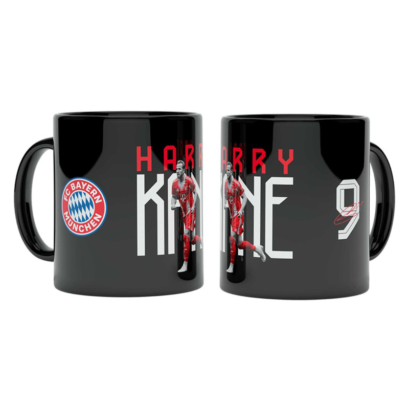 FC Bayern München Tasse - Harry Kane - Schwarz | Spielertasse | Kaffeetasse | FCB