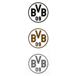 Borussia Dortmund Autoaufkleber 3er-Set - Logo schwarz-gold-silber - Aufkleber, Sticker BVB 09