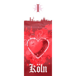 1. FC Köln Namensschild - Logo - Türschild, Schild - plus Lesezeichen I love Köln