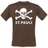 FC St. Pauli T-Shirt Basic – Totenkopf - braun Shirt Gr. 3XL
