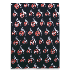 1. FC Köln Fleecedecke - Logo allover - Kuscheldecke Sofadecke Decke
