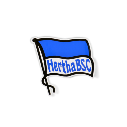 Hertha BSC Berlin Aufkleber - Logo mittel -  8.7 x 8.1 cm Sticker Autoaufkleber