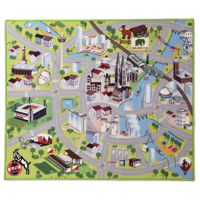 1. FC Köln Spielteppich 100x120 cm Straßenteppich