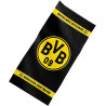 Borussia Dortmund Duschtuch - Emblem - schwarz Badetuch 70 x 140 cm, Handtuch BVB 09