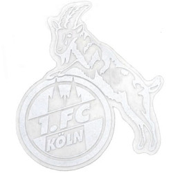 1. FC Köln Aufkleber - Logo silber - 3 cm Autoaufkleber Sticker
