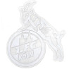 1. FC Köln Aufkleber - Logo silber - 3 cm Autoaufkleber Sticker