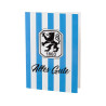 TSV 1860 München Grußkarte - Retro Streifen - Alles Gute Glückwunschkarte, Karte - plus Lesezeichen Wir lieben Fußball