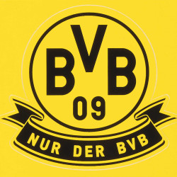 Borussia Dortmund Aufkleberkarte - BORUSSIA - 5er Set  Aufkleber, Sticker  BVB 09