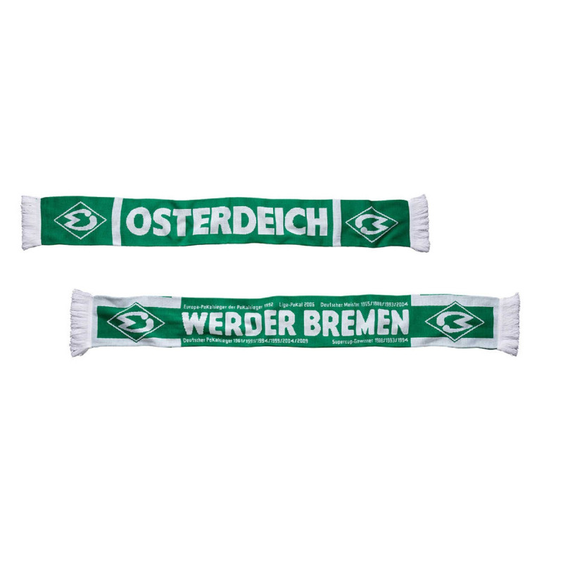SV Werder Bremen Schal - Erfolge - grün/weiß Fanschal scarf