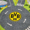 Borussia Dortmund Spielteppich 100 x 120 cm, Kinder Straßenteppich, Teppich BVB 09