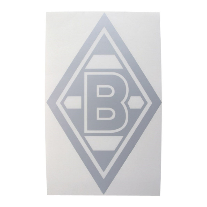 Borussia Mönchengladbach Aufkleber - Raute silber klein - 8 x 5 cm Sticker | Autoaufkleber BMG