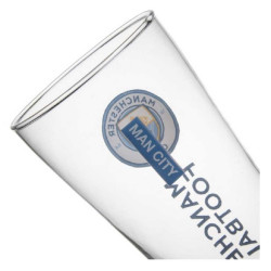 Manchester City F.C. Pilsglas - Logo farbig - Bierglas Glas
