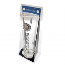 Manchester City F.C. Pilsglas - Logo farbig - Bierglas Glas