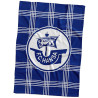F.C. Hansa Rostock Veloursdecke - blau-weiß Karo - 150 x 200 cm Kuscheldecke Decke