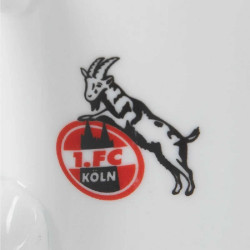 1. FC Köln Tasse - Schriftzug Piktogramme - Kaffeetasse | weiß