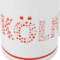 1. FC Köln Tasse - Schriftzug Piktogramme - Kaffeetasse | weiß