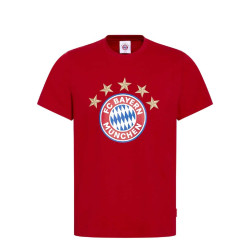 FC Bayern München T-Shirt - 5 Sterne - Logo rot FCB Shirt - Gr. 3XL noch verfügbar