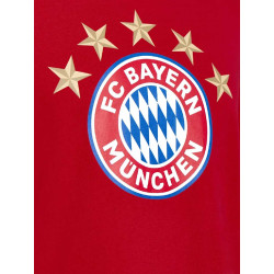 FC Bayern München T-Shirt - 5 Sterne - Logo rot FCB Shirt - Gr. 3XL noch verfügbar