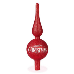1. FC Köln Weihnachtsbaumspitze - Rot Glitzer - Christbaum Schmuck ca. 25 cm Weihnachts Deko