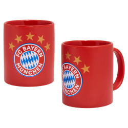 FC Bayern München Tasse - 5 Sterne Logo - schwarz, weiß oder rot FCB Kaffeetasse