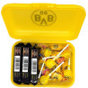 Borussia Dortmund Brotdose gefüllt mit Süßigkeiten + 3er Logo-Sticker BVB 09