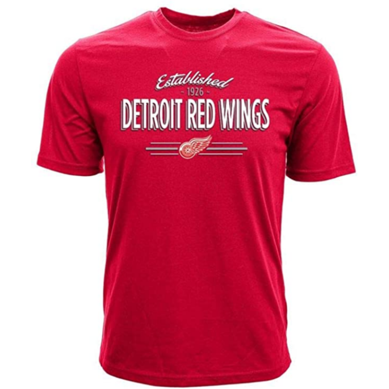 Levelwear NHL Detroit Red Wings T-Shirt - Crowned  - rot Shirt - diverse Größen
